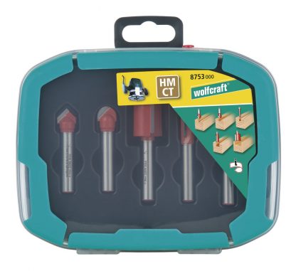 Wolfcraft Wolfcraft Sada drážkové frézy HM dřevěný box-5-dílů 8753000 - Image 2