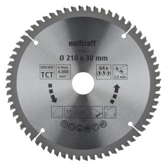 Wolfcraft Wolfcraft pilový kotouč pro pokos.pily přesné řezy ø254x30 Z80 6543000