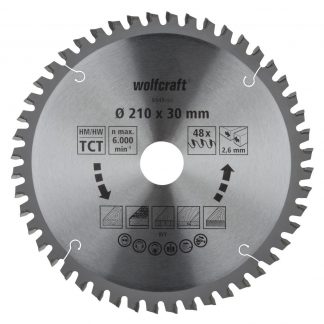 Wolfcraft Wolfcraft pilový kotouč pro pokos.pily čisté řezy ø210x30 Z48 6545000