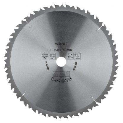 Wolfcraft Wolfcraft pilovový kotouč pro cirkulárky hrubé řezy ø450x30 Z40 6595000