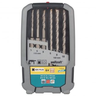 Wolfcraft Wolfcraft Sada 6ks příklepový vrták SDS-plus ø5-10mm 7113000