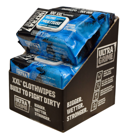 Profi čistící ubrousky ULTRAGRIME® MULTIUSE 100ks XXL – box 6 balení - Image 4