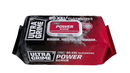 Profi čistící ubrousky ULTRAGRIME® POWER SCRUB 80ks XXL – box 6 balení - Image 2