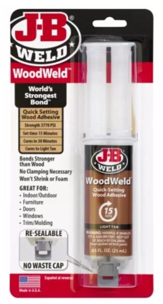 J-B WELD 50151 nepěnivé lepidlo pro materiály na bázi dřeva WoodWeld ( 25ml )