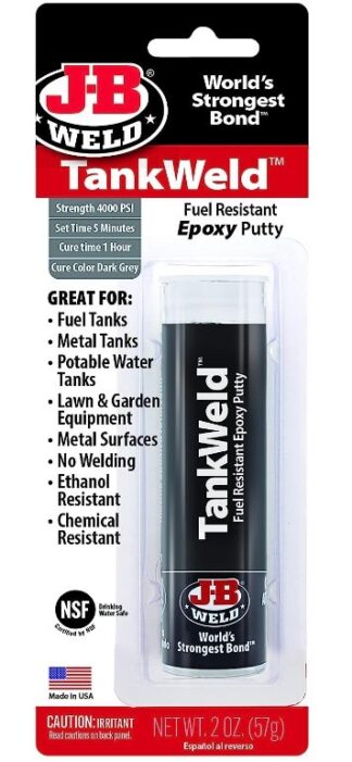 J-B WELD 8217 epoxidový tmel pro opravy palivových nádrží TankWeld ( 57g )