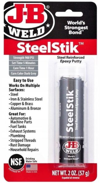 J-B WELD 8267 epoxidový tmel pro opravy kovových materiálů SteelStik ( 57g )